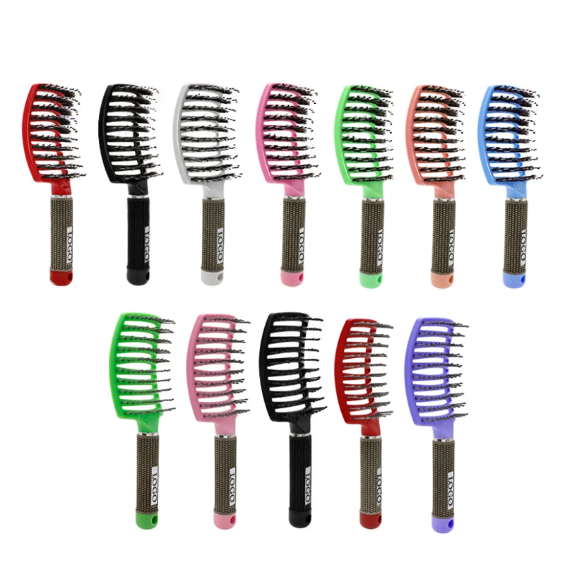 Masterlee hot sale Hair Scalp Massage Comb Nylon Women Wet Curly Detangling Hair Brush, Mix color