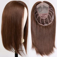 

Brazilian virgin hair Hand-made mono top toupee 100% Human Hair Topper Hairpiece Toupee Top Piece For Women