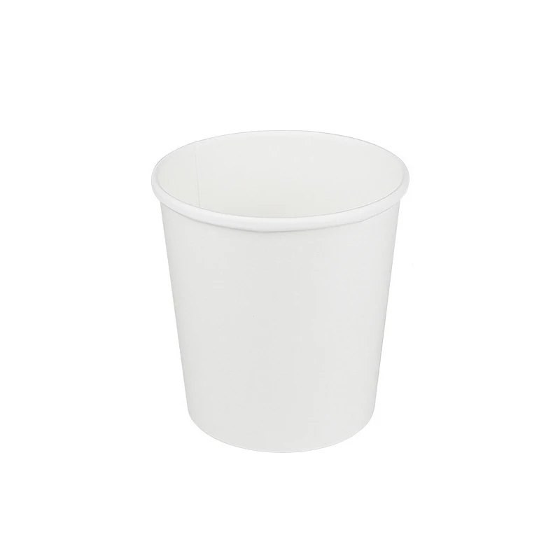 

Eco Friendly Disposable PE Coat White Kraft Cup Paper Thermo 26OZ Soup Cup with Pla Lid