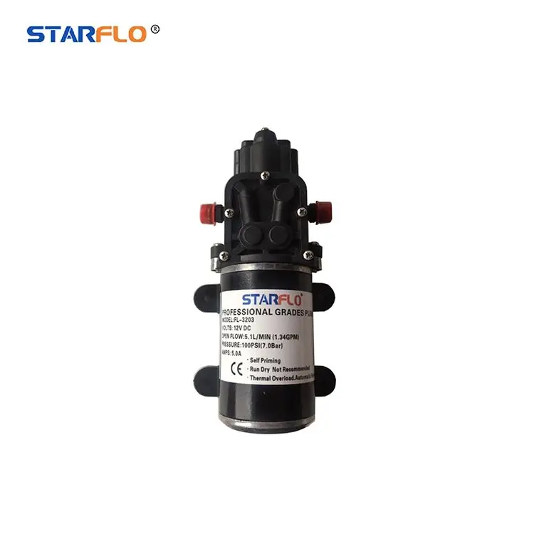 

STARFLO 5.1LPM 12V DC diaphragm bike washer battery power agricultural electric sprayer pump