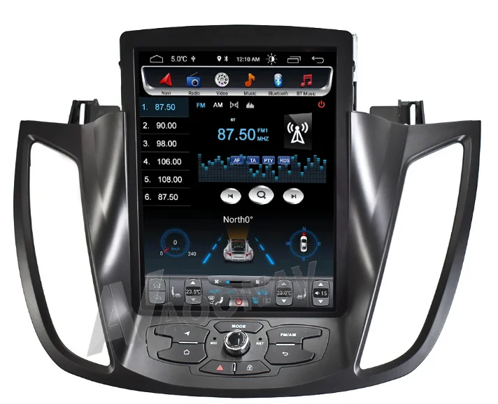 

AOONAV car vertical screen Tesla style 10.4 inch DVD player navigation for Ford KUGA 2013-2019 support 4G GPS navigation
