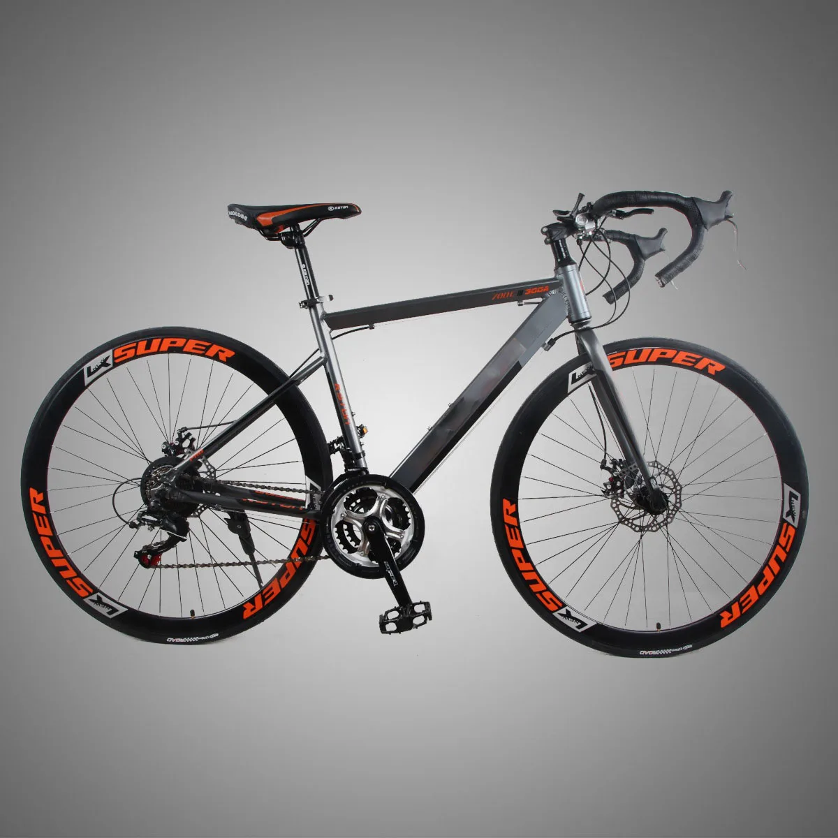 

2022 HOT 49cm 700C Spring fork road bike alloy aluminium Front and rear mechanical disc brakes road bike