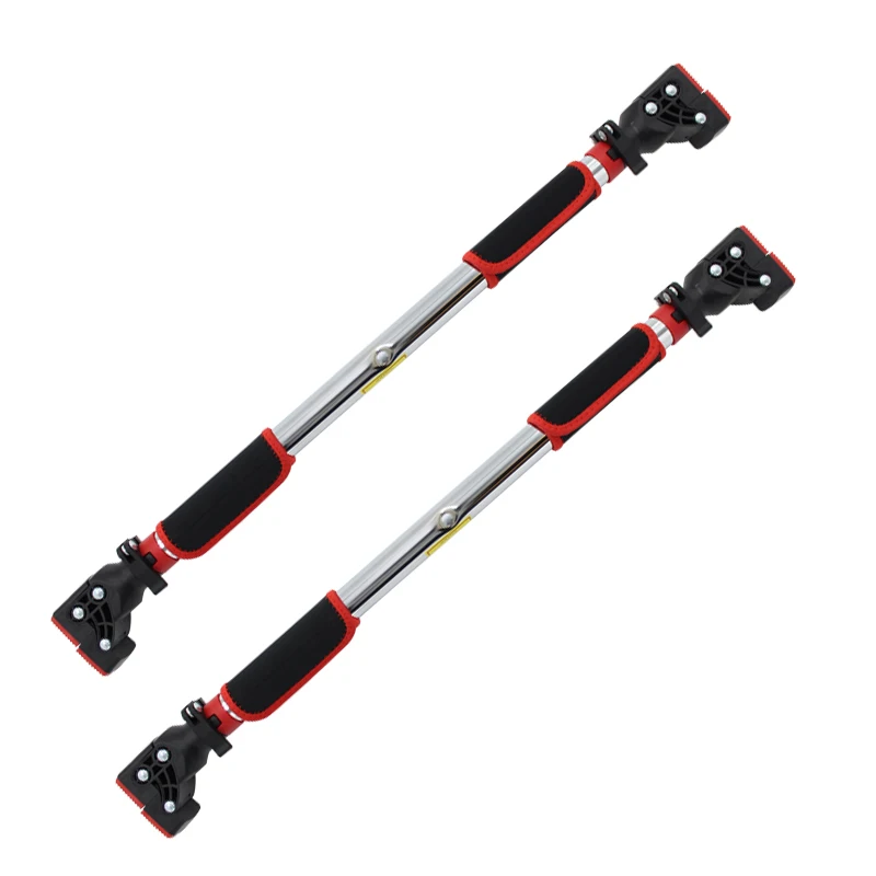 

Home Door Exercise Bar Chin Pull Up Workout Training Gym Size Adjustable Fitness Wall Mount Door Pull Up Bar, Black+red