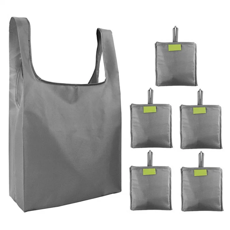 

Custom RPET Reusable Grocery Foldable Bags Eco-Friendly Recyclable Collapsible Tote Bag Waterproof Polyester Shopping Bag, Customized