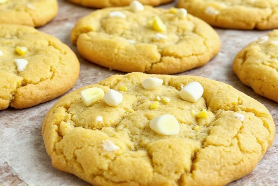 Golden lemon turmeric crinkle cookies arranged on a white plate with lemon slices