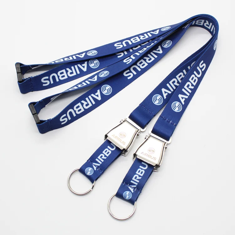 Seatbelt Buckle Lanyards For Aviation,Airbus Lanyard With Laser Logo ...