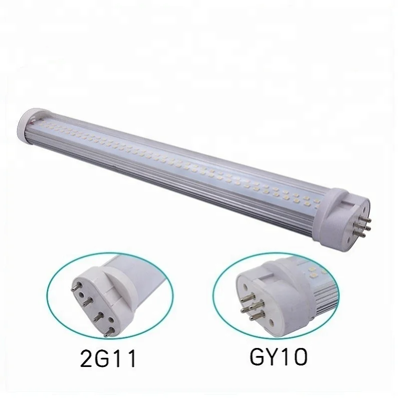 18W 3500K 2G11 base LED Plug and Play Fluorescent Replacement Single Twin Tube Light Bulb