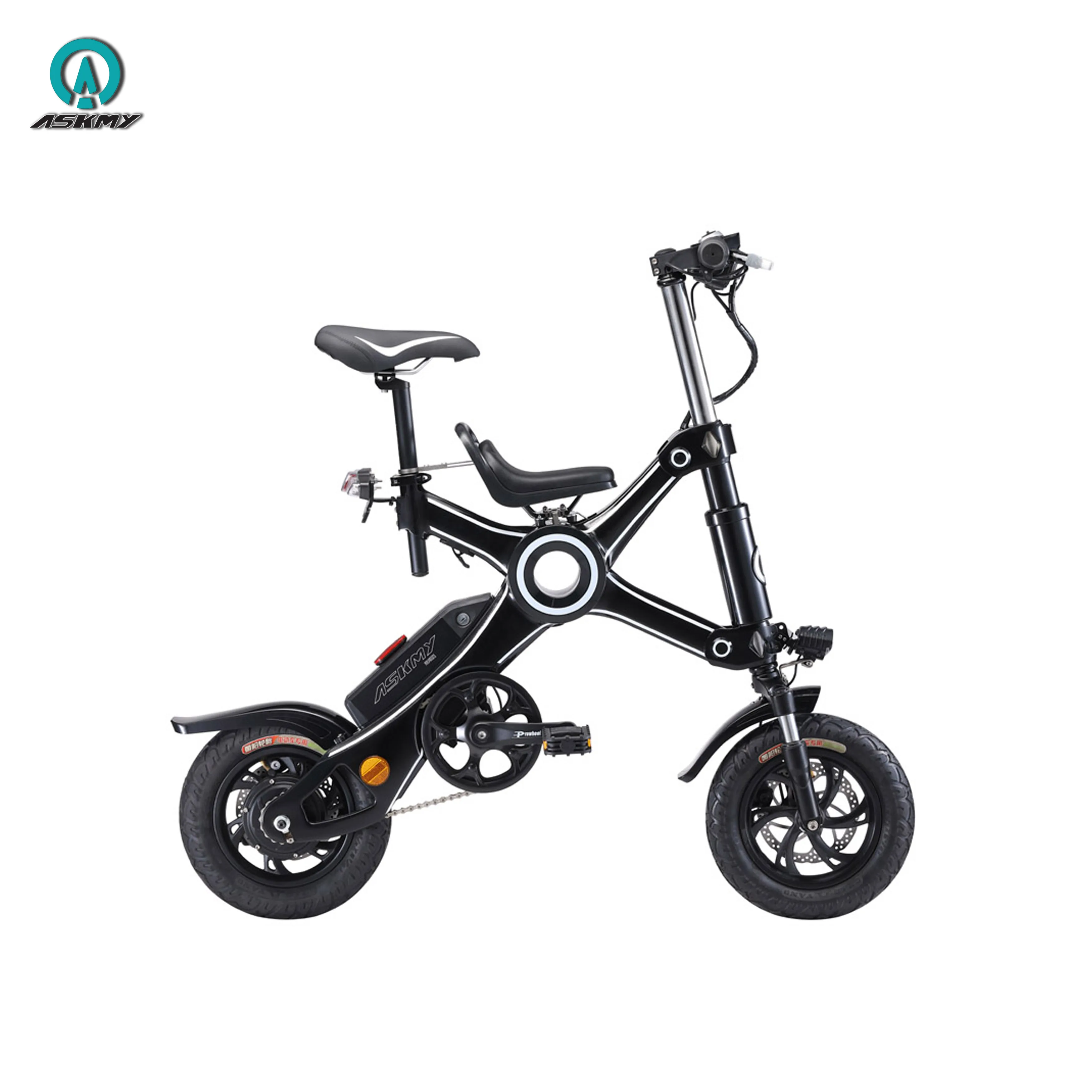 

ASKMY X3 Unique Designed Electric Bike 12 inch Tire Electric Bicycle Fast Folding Adults Electric Bikes Cycle Factory Stock