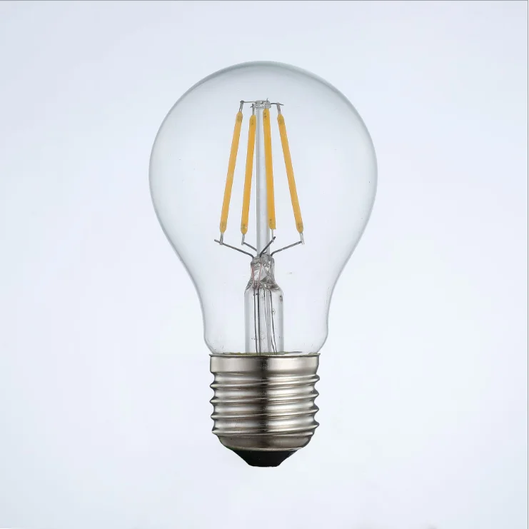 Amazon Ebay Hot Selling high quality A60 4W Dimmable Filament LED Bulb Lights for home hotel