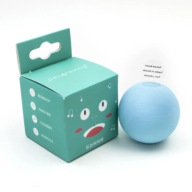 

2022 New Style Cat Toys Ball Pet Smart Touch Sounding Interactive Squeak Ball Pet Toys, Customized color