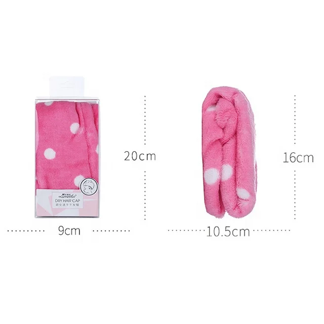 
Fast Dry Absorbent Wrapped Twist Microfiber Hair Drying Towel Salon Turban Towel Wrap 