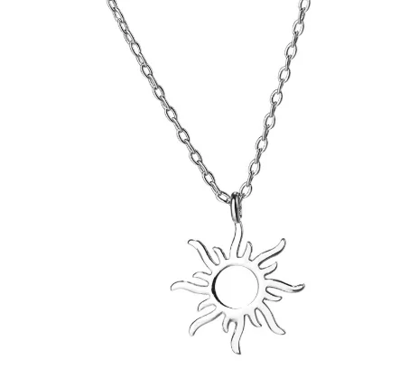 

Jewellery Pendants Necklace Man Women Sterling Silver 925 Color Chain Choker Y0281, Picture