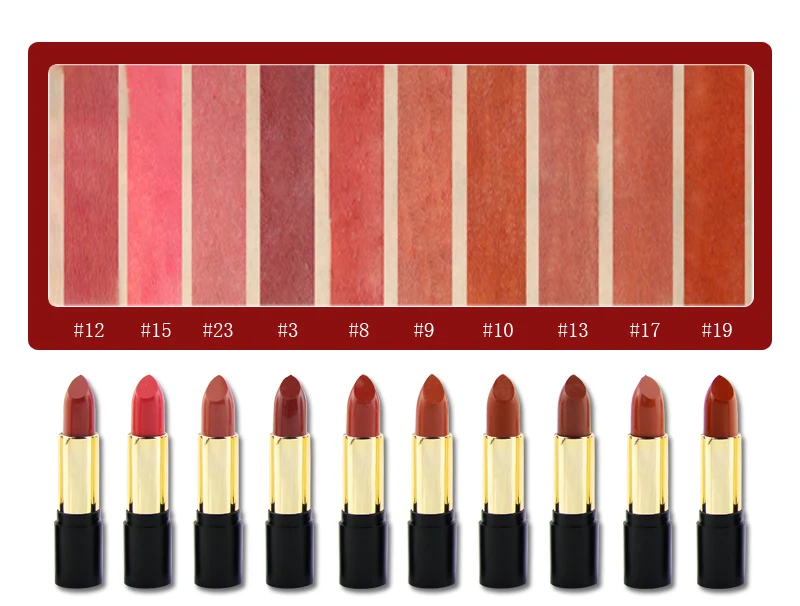 Private Label Matte Lipstick Make Your Logo Cosmetic Lipstick 30 Colors ...