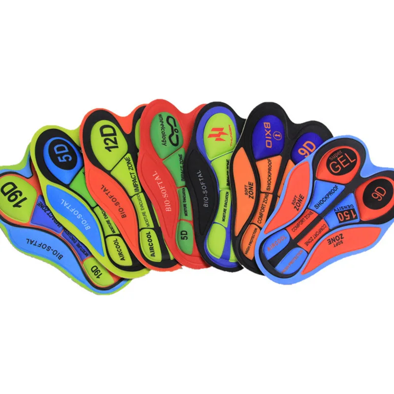 

Cycling Shorts Gel Pad 9D 12D 19D 20D Cycling Cushion MTB Bike Base Seat Cushion Shockproof Bicycle Underwear Pads
