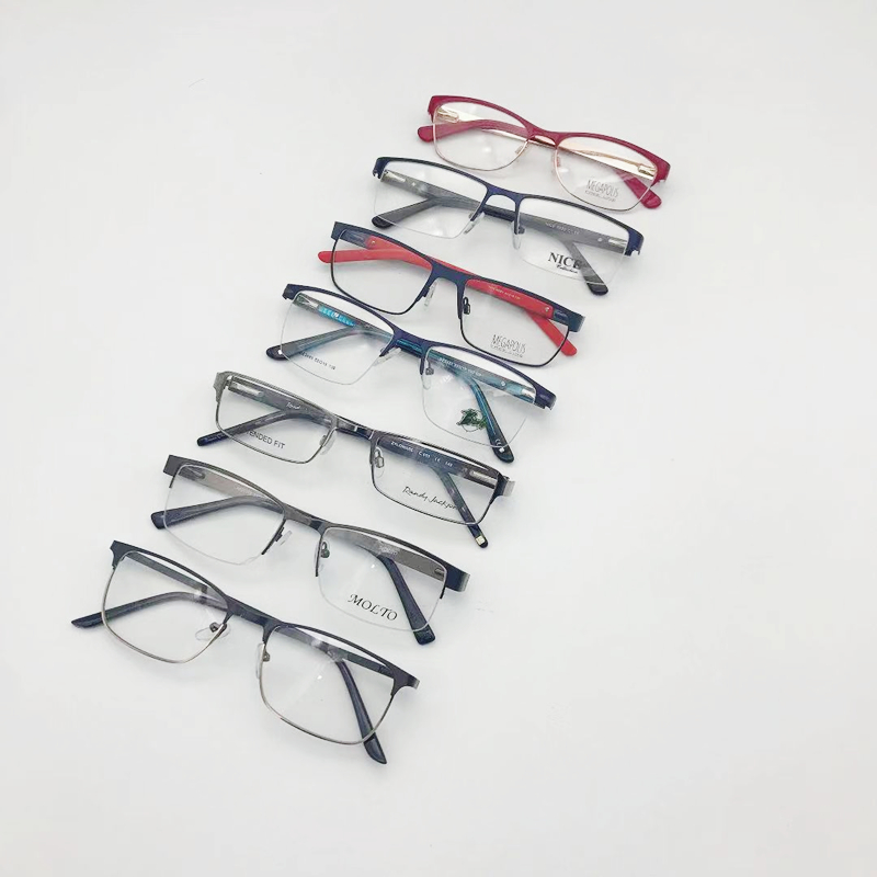 

Cheap assorted Eyeglasses frames metal stock ready optical glasses frames for shop