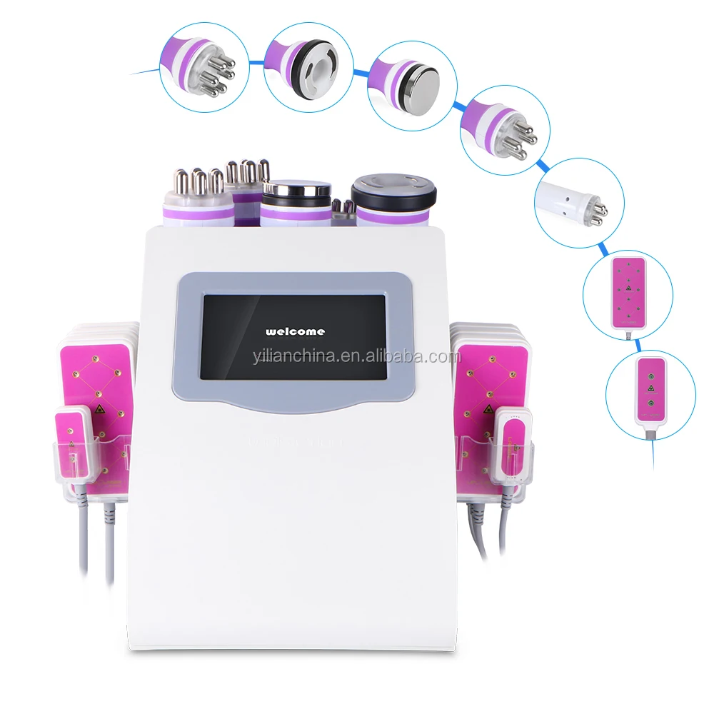 

6 in1 Professional 40K Cavitation Ultrasonic RF Slimming Machine Anti Cellulite Multipolar Radio Frequency Beauty Machine