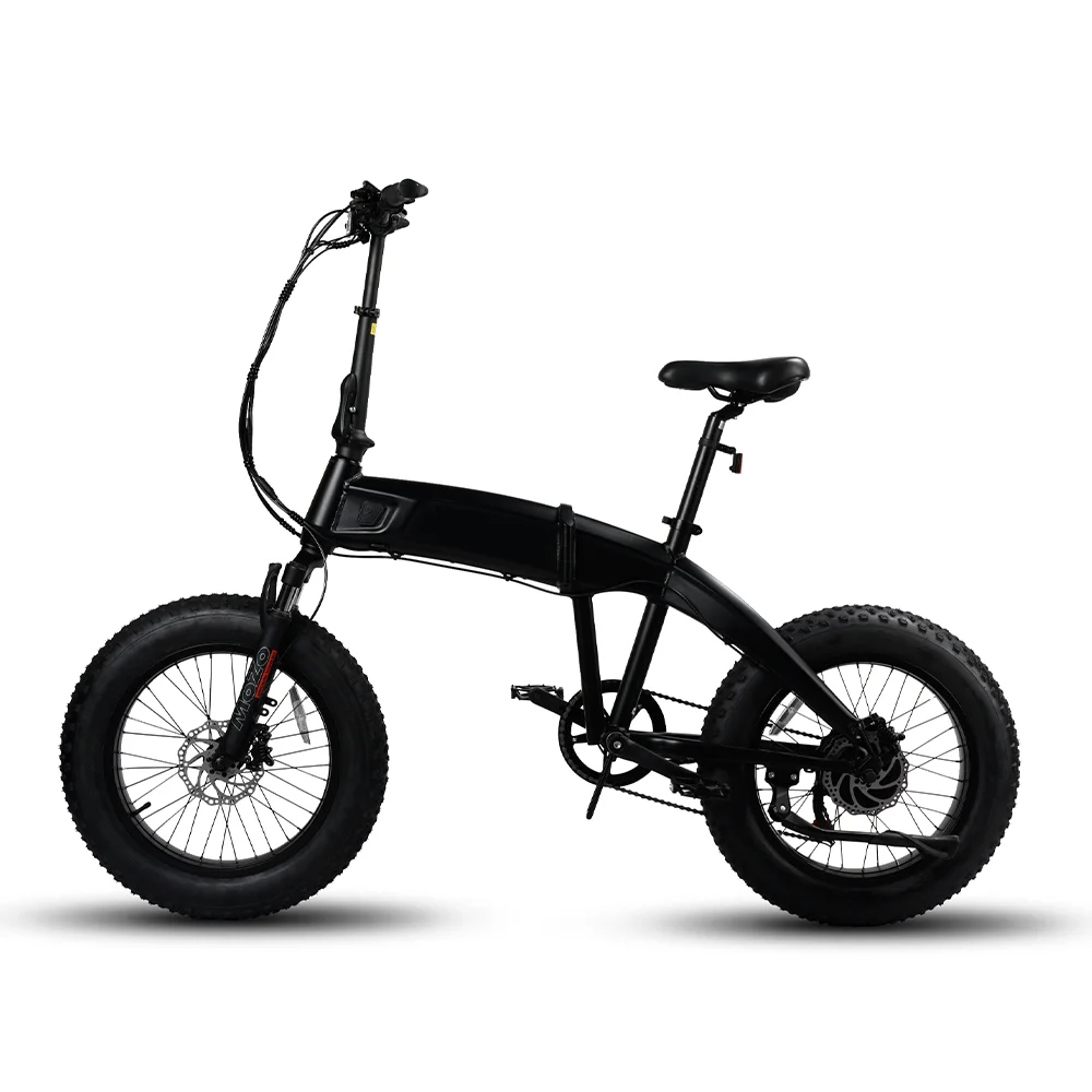 

Solomo Electric Folding Bike Aluminum Alloy Frame FatTire 20 Inch Electric Bicycle 48V 500W Mountain Snow Ebike, Black