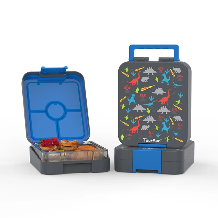 Hot Sale Lunch Boxes Plastic Enfant Lunch Box for Kid Food Containers Portable Bento Box
