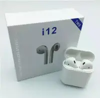 

Ready to ship Bluetooths airpoding 5.0 i12TWS stereo earbuds i12 tws earphone i12 headphone with charging case TWSi12