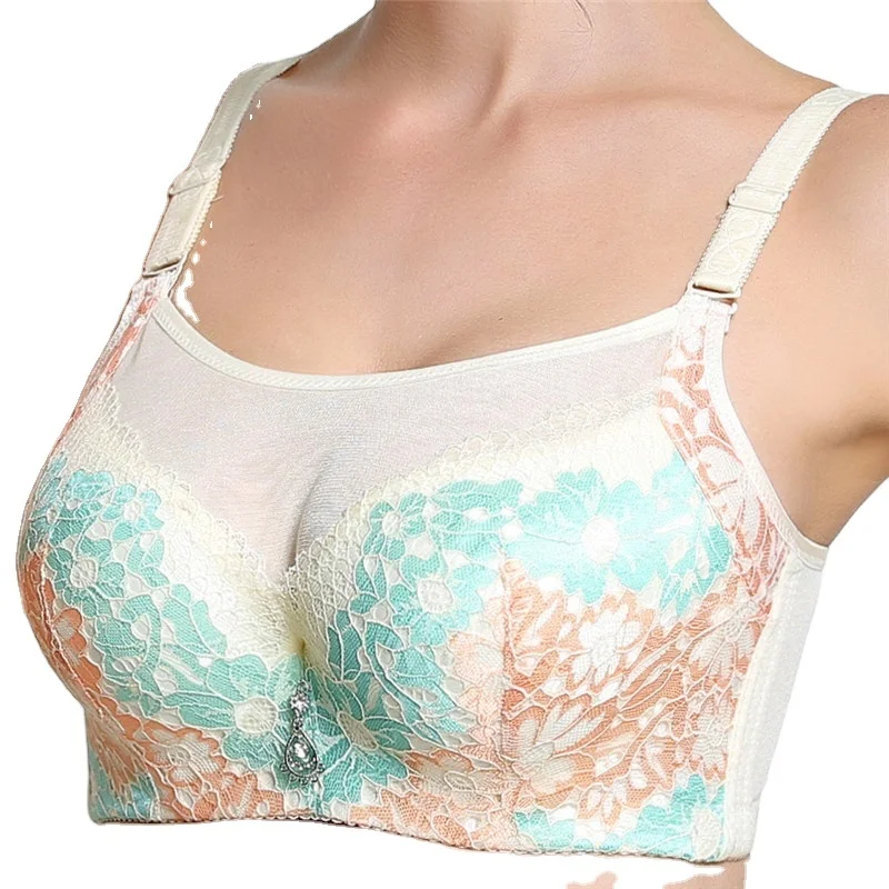 

Women's Full Coverage Underwear Breathable Lace Bras Plus Size Bra for Women, Black