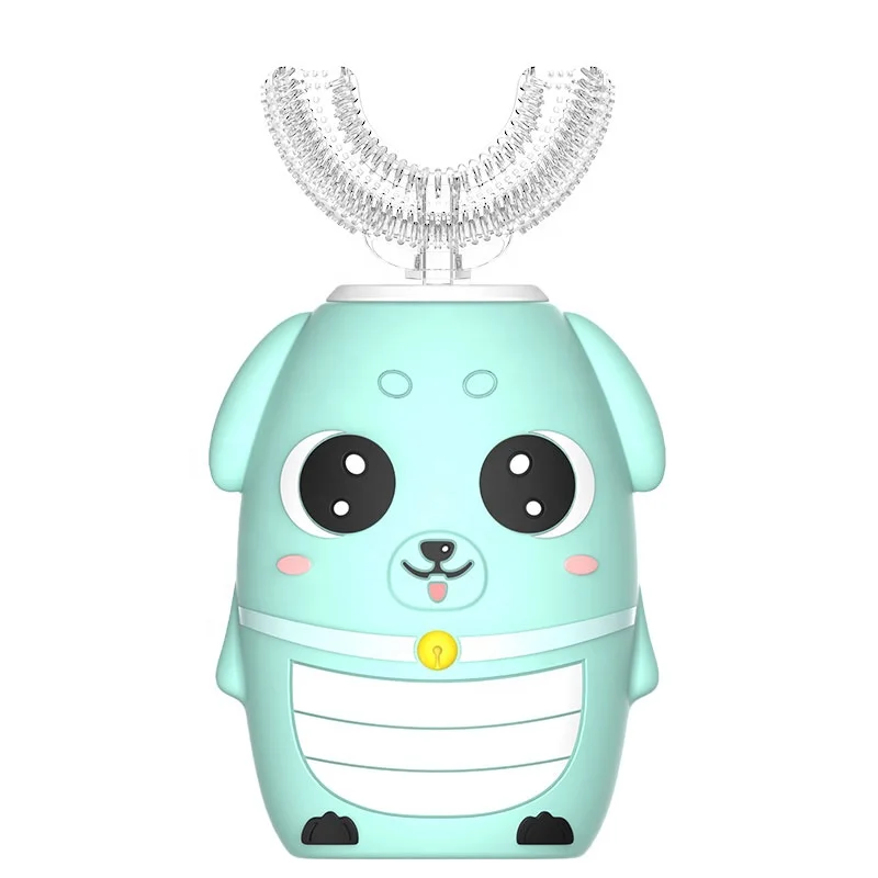 

Kids Silicone U-shaped Tooth Brushes Cute Silicone Electric Tooth Brushes 360 Automic Children U-shaped Electric Toothbrush