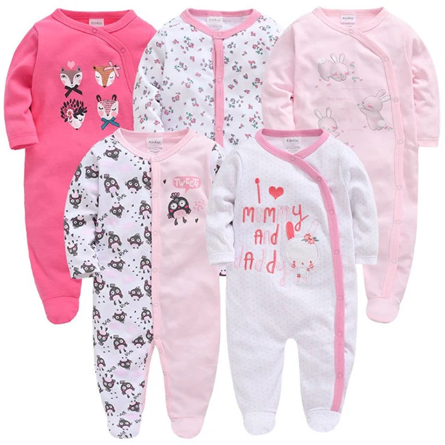 

New product spring and autumn boys and girls 100% cotton long-sleeved cartoon newborn baby romper