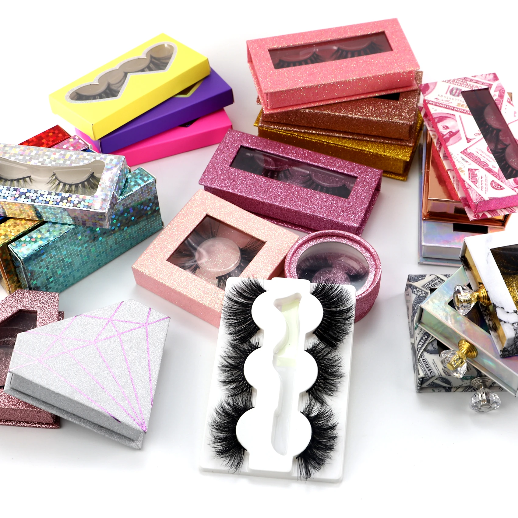 

Regular length wholesale price package real mink 3d lashes