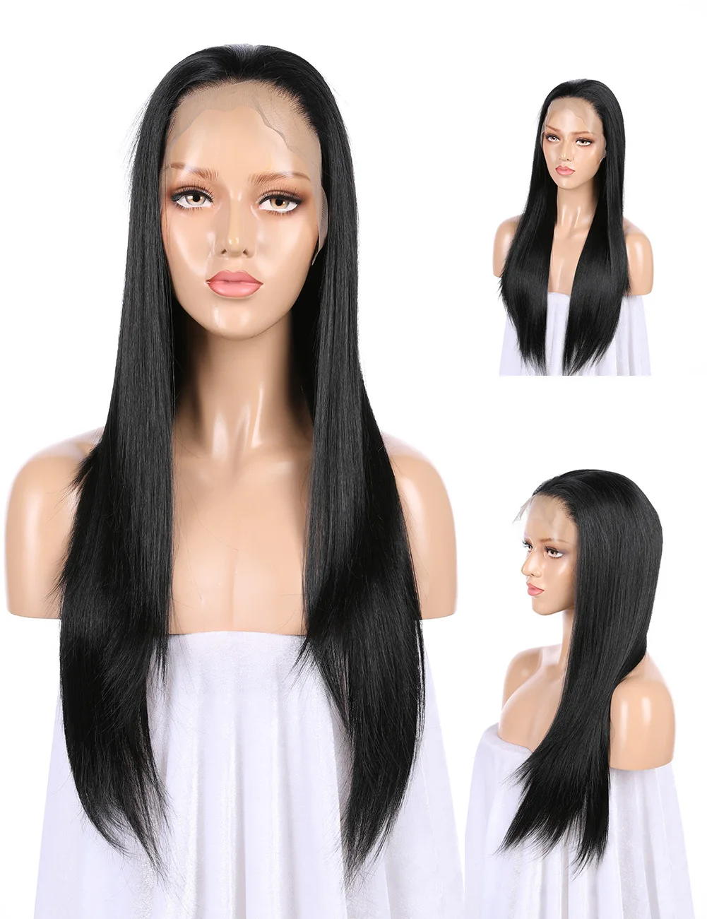 Qingdao factory blend wig human hair blend wig frontal lace blend wig g free express