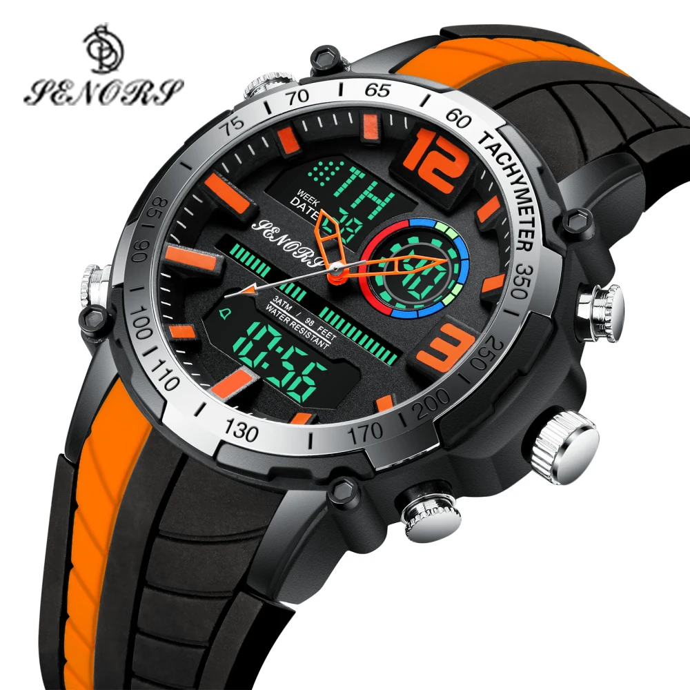 

Senors Sports Watch Men Famous LED Digital Watches Male Clocks Men's Watch