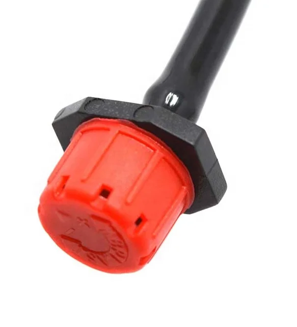 

hot sell in 2022 adjustable on-line dripper drip irrigation water saving dripper, Red