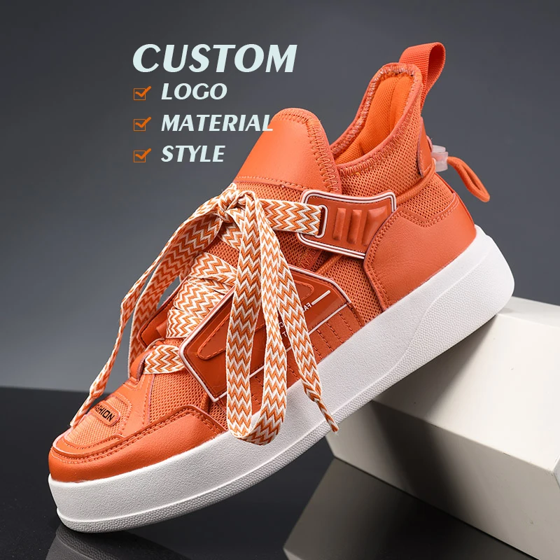 

Make your own brand white sneakers Retro basketball sport running university sport casual mens sneakers 2022