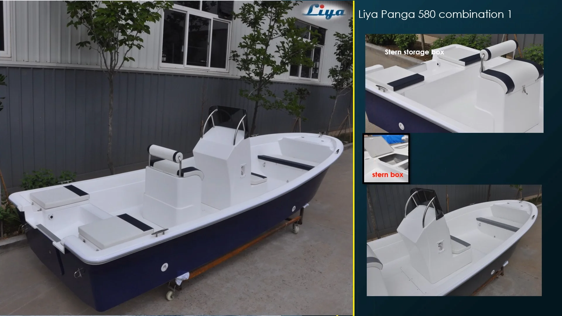 Fiberglass Small Cargo Boat 19ft Speed Fishing Boat Panga Sailing Boat