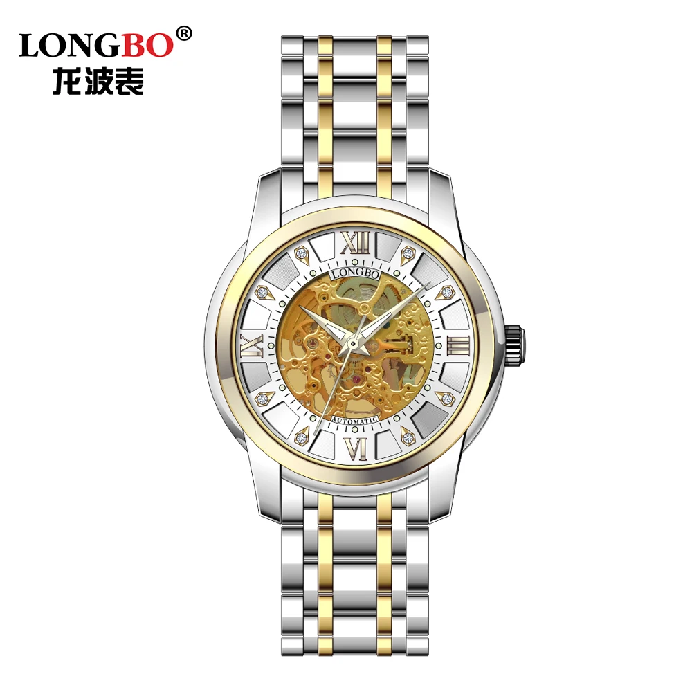 

LONGBO 83208 hands wristwatches custom logo wrist classic custom logo watches for men, 1color