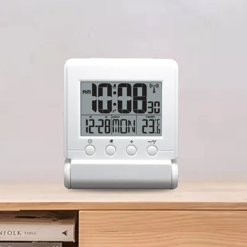 

Cheap DCF-77 Desktop Radio Controlled Clock, White, custom