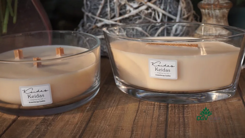 Unique Cylinder Oval Boat Glass Candle Aromatherapy Woodwick Candle Jar