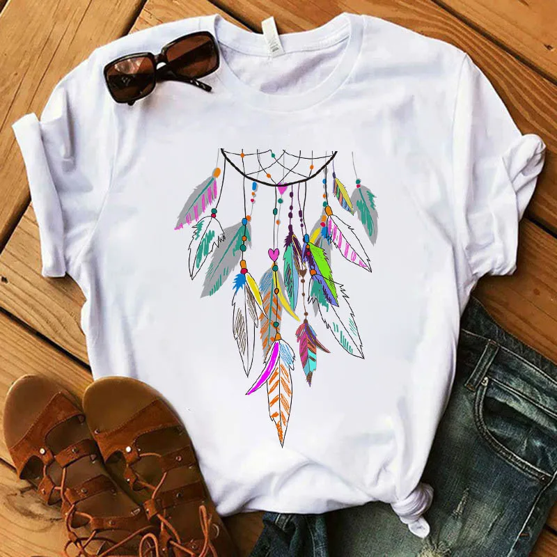 

Women Graphic T-shirt Flower Vintage Short Sleeve Female Floral Printed Camisas Mujer Womens Graphic T-shirt