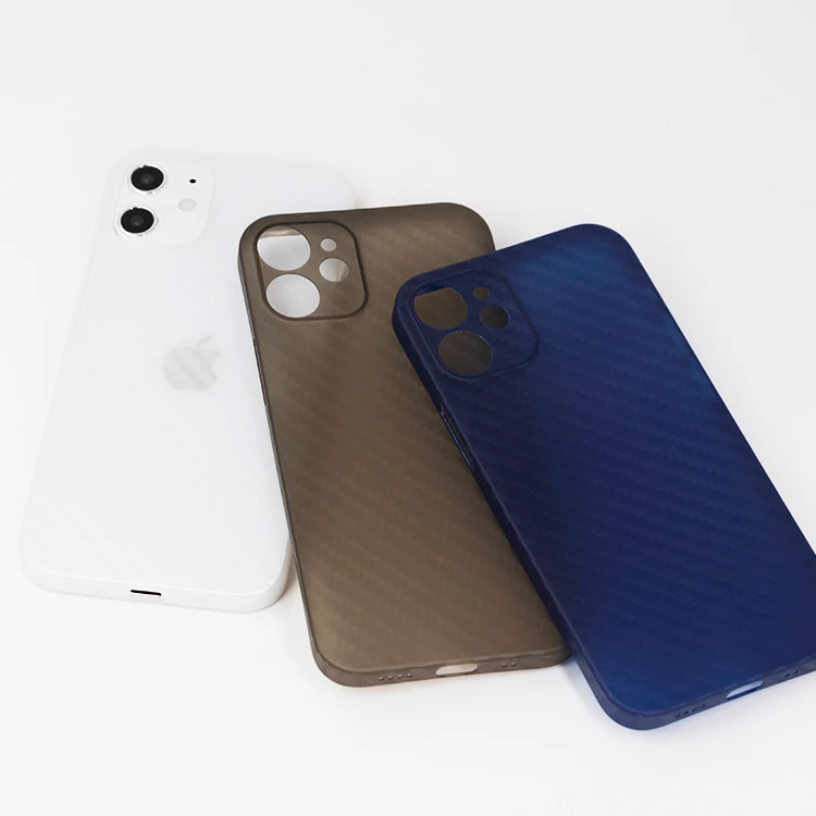 

Wholesale Mobile Phone Shell For iPhone 13 Super Thin Case PP Cellphone Back Cover For iPhone 13 Carbon Fiber Pattern Cool Case, Black,blue