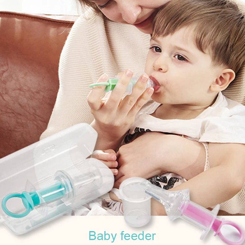 

Newborn Medicine, Water and Juice Syringe Feeder Food Grade Safe Material BPA Free Silicone Anti Choking Baby Medicine Feeder