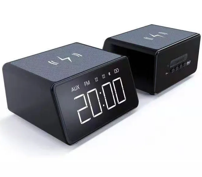 Intelligent 2020 Wireless charging Bluetooth Speaker 1200mah Portable 3 in 1 Bluetooth speaker with alarm clock - ANKUX Tech Co., Ltd