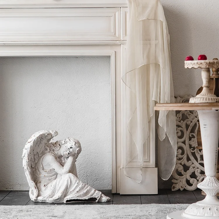 
Modern Design Classical Decorative Wooden Fireplace Mantel Antique French Style White Wood Fireplace Mantelpiece 