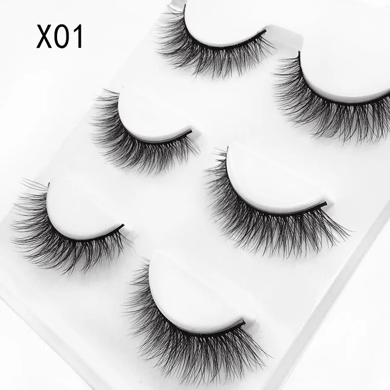 

super fine band full style 3d long natural silk eyelashes private label lash vendor