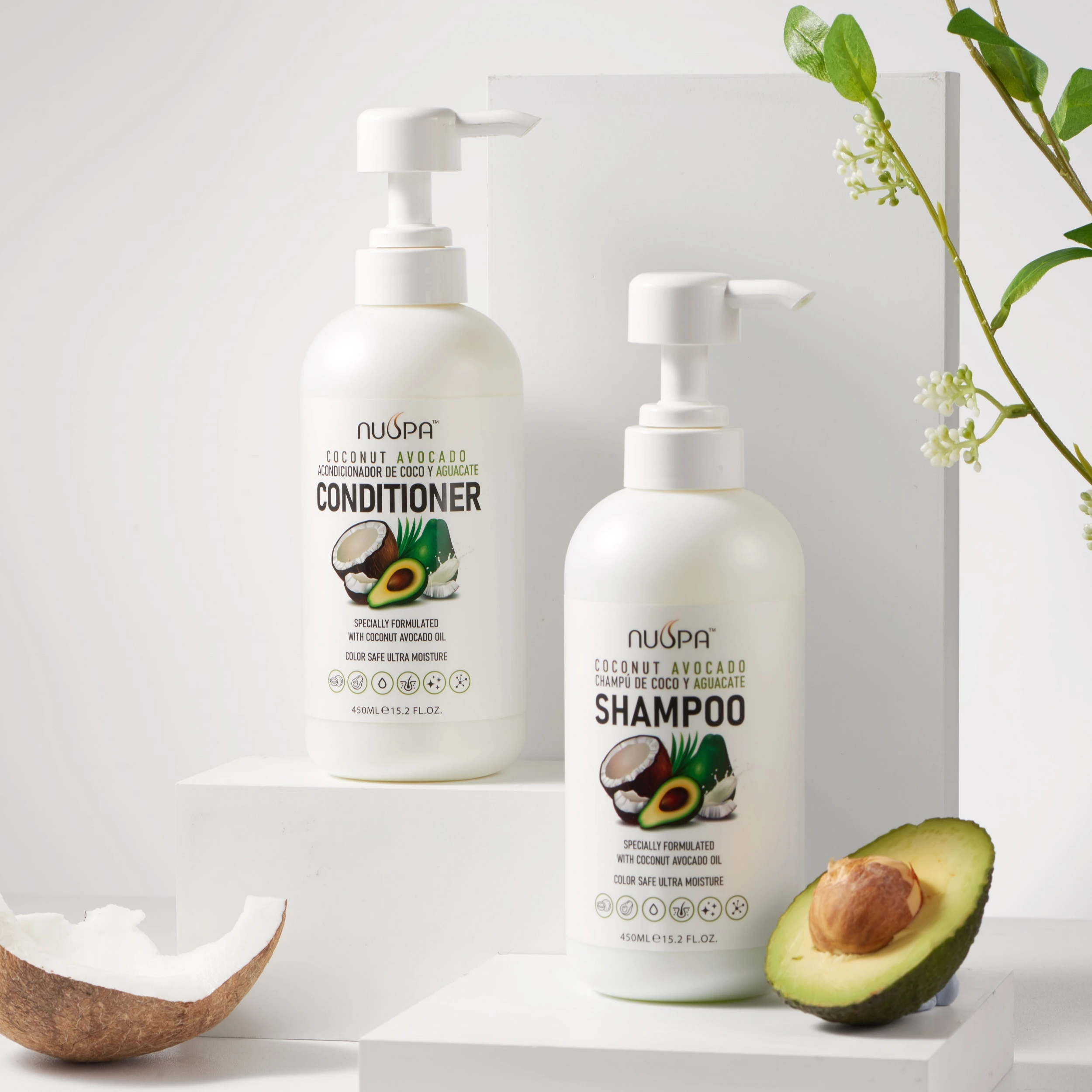 

Private Label Damaged Hair Repair Anti-dandruff Coconut Avocado Shampoo And Conditioner