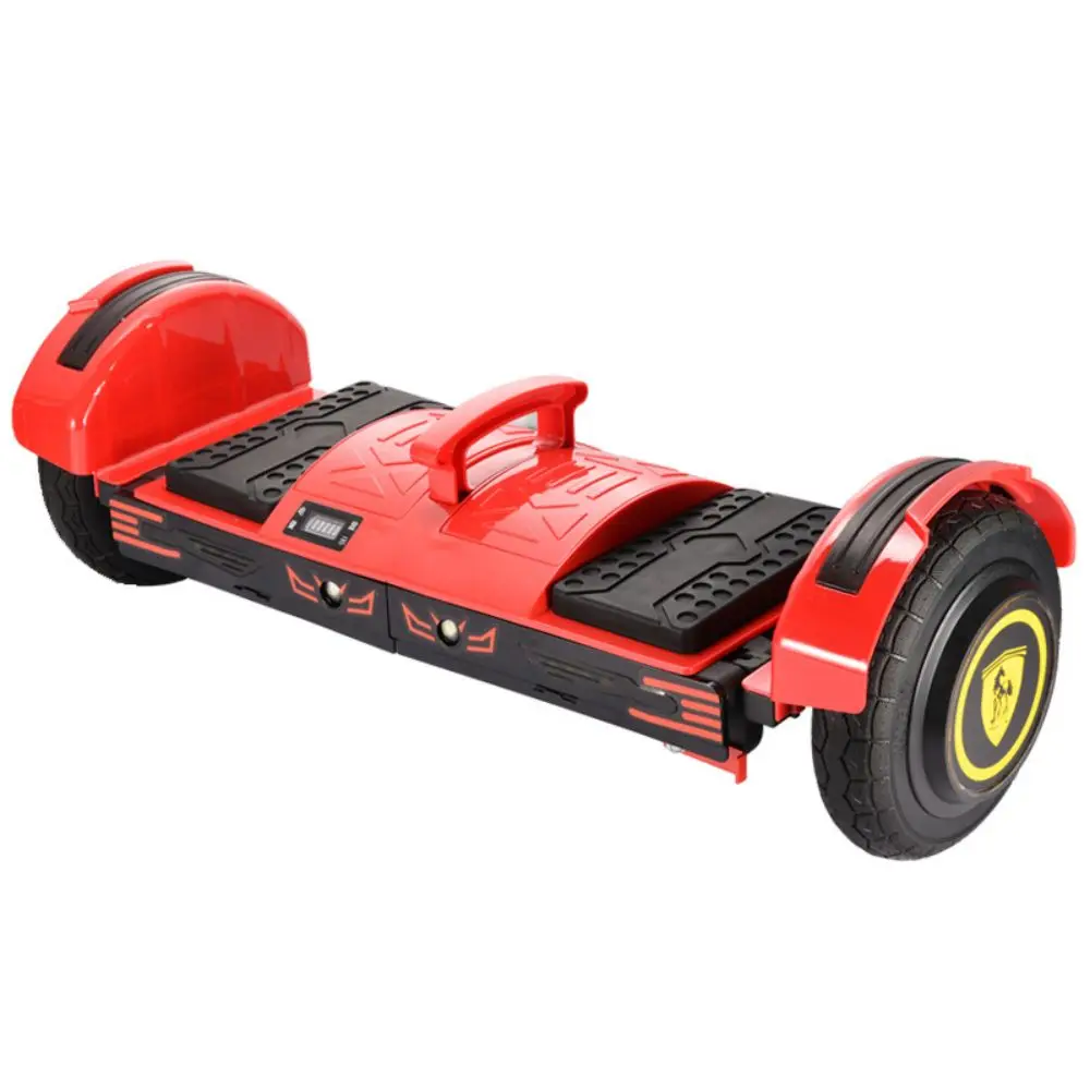 

New upgrade in 2021 8 inch Non slip solid tire 350W self balancing hovernoard scooter Bluetooth strong endurance easy to ride