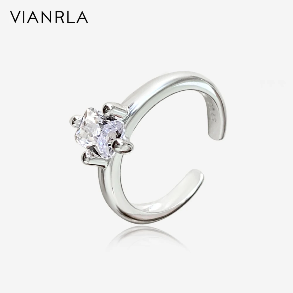 

VIANRLA 925 Sterling Silver Ring Zirconia Wedding Ring Drop Shipping Gifts Minimalist Style Nickle Free Laser Logo