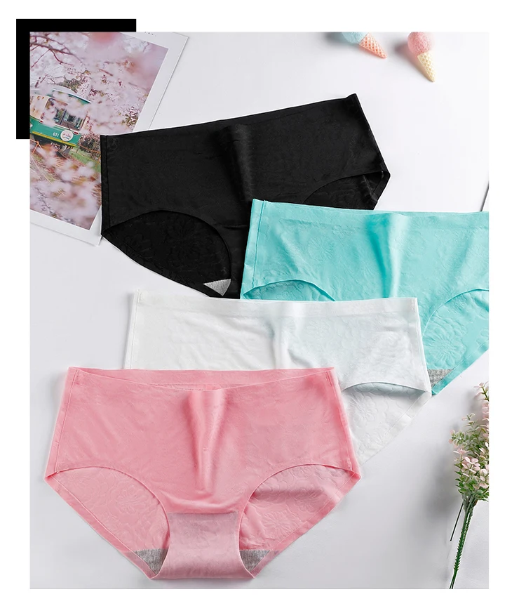 Ladies Sexy 100cotton Women's Underwear Seamless Panties Comfortable