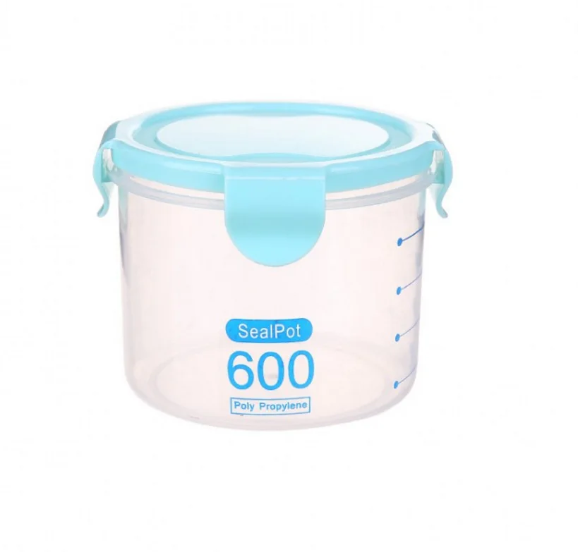 

New Household transparent plastic storage cans kitchen sealed box food storage cans multi-specification storage cans