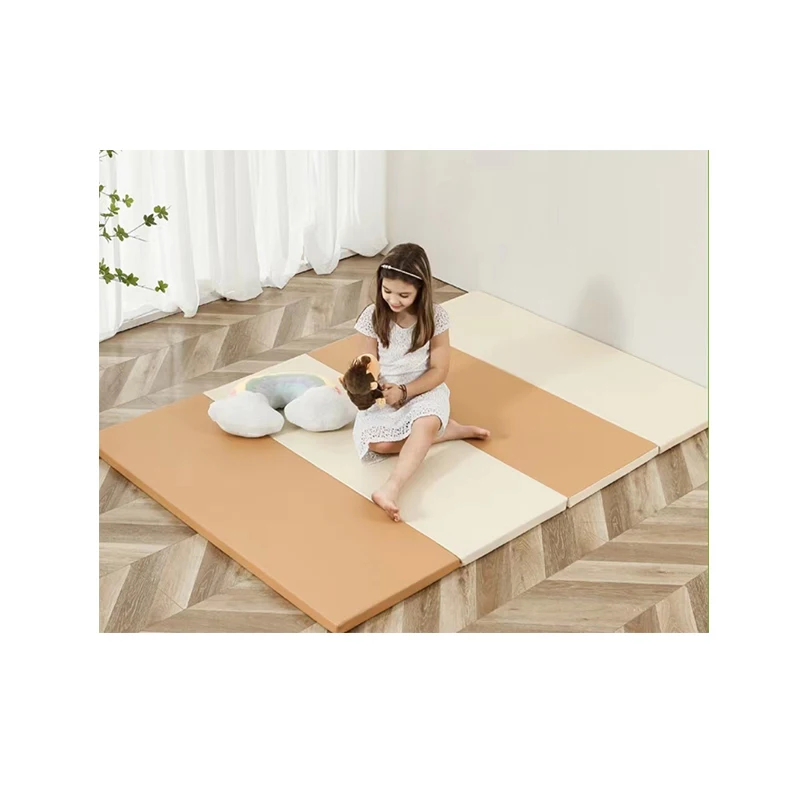 

Wholesale Waterproof Eco-friendly Leather XPE Play Mat Folding Climbing Mat Playmat For Kids