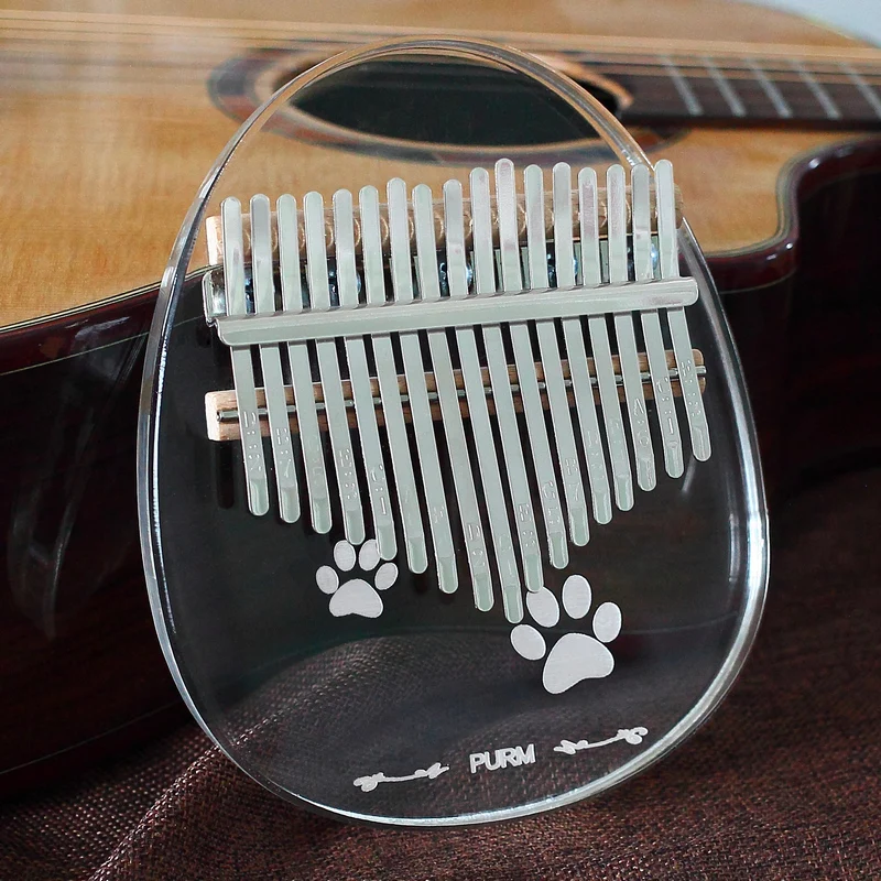 

Wholesale 17 Keys acrylic Kalimba piano clear acrylic block finger piano Thumb Piano