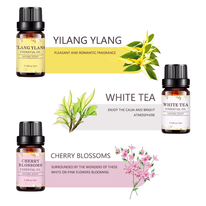 

Free Design Esential Oil Lemongrass Lemon Peppermint Lavender Rose Therapeutic Aromatherapy 100% Pure Essential Oil Se