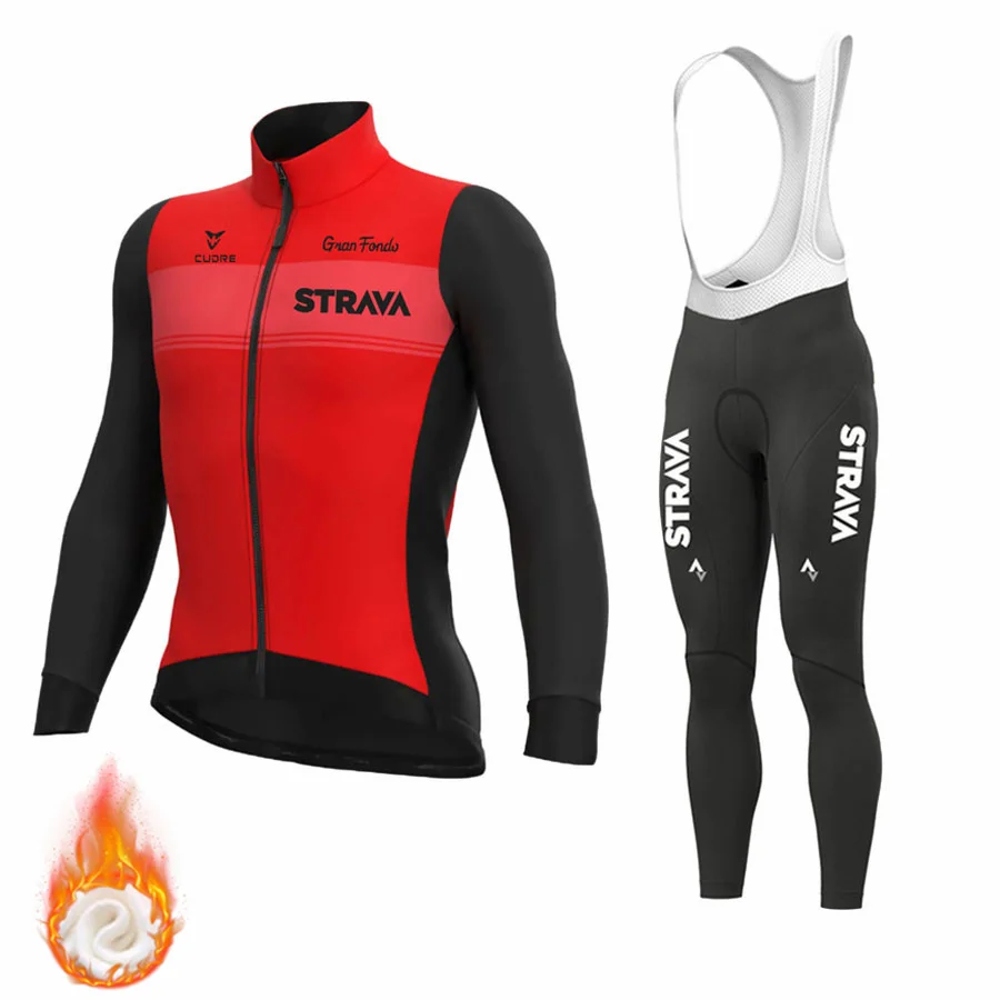 

Hot Sale Autumn Winter Ciclismo Jackets Men Keep Warm Cycling Jersey Pants For Outdoor Riding